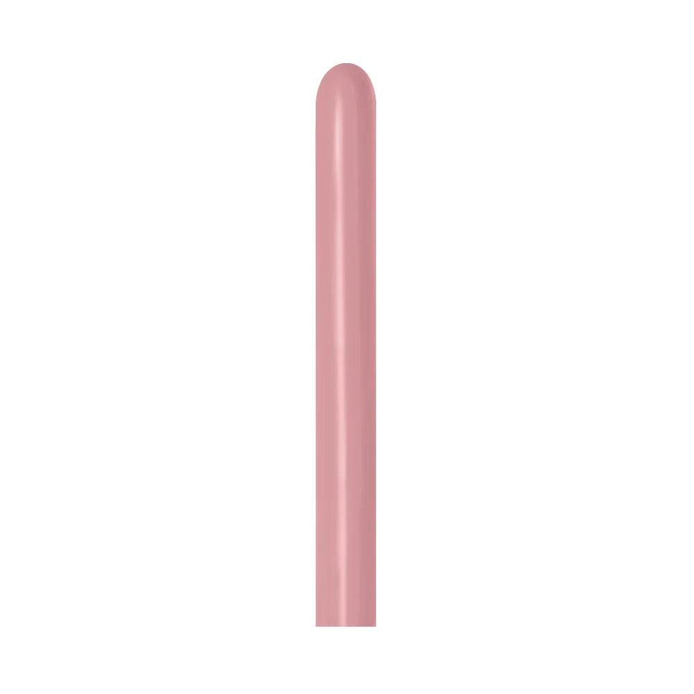 GLOBO LATEX TUBITO FASHION PALO DE ROSA
