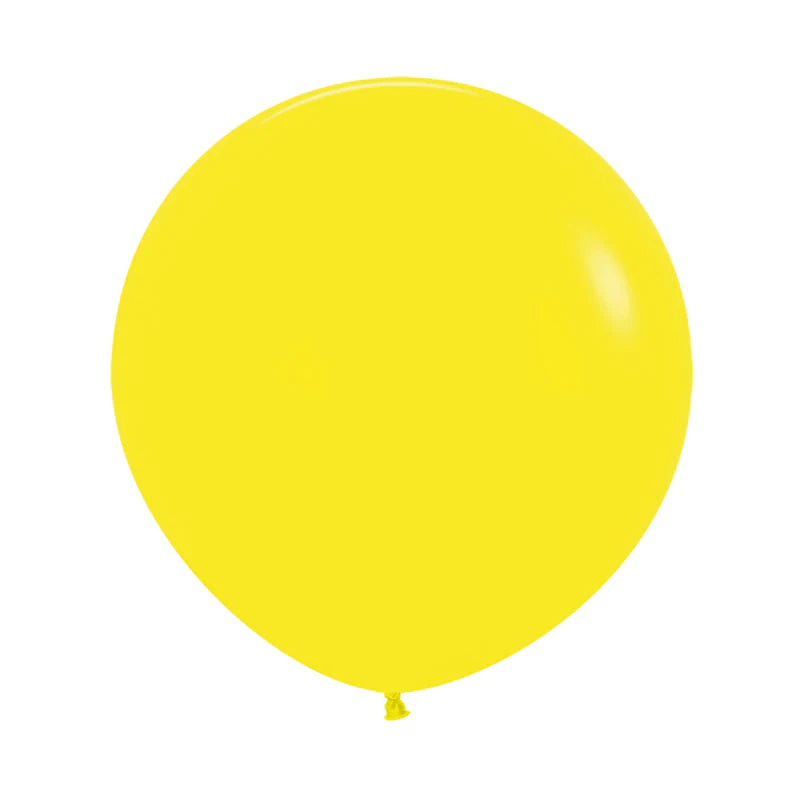 GLOBO LATEX REDONDO FASHION AMARILLO