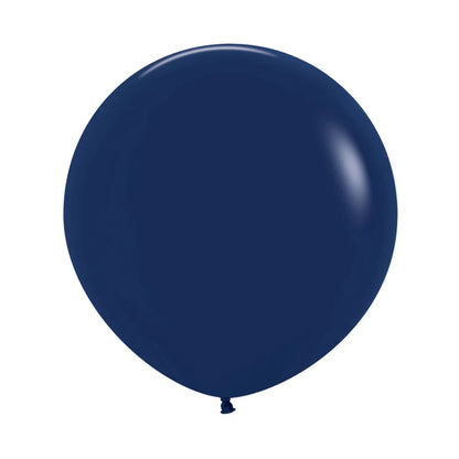 GLOBO LATEX REDONDO FASHION AZUL NAVAL