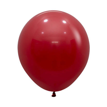 GLOBO LATEX REDONDO FASHION ROJO IMPERIAL