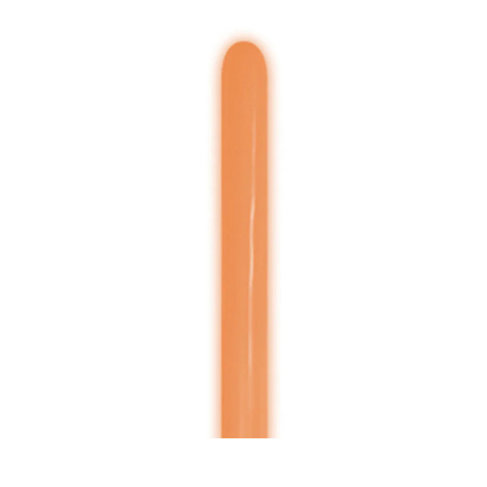 GLOBO LATEX TUBITO NEON NARANJA