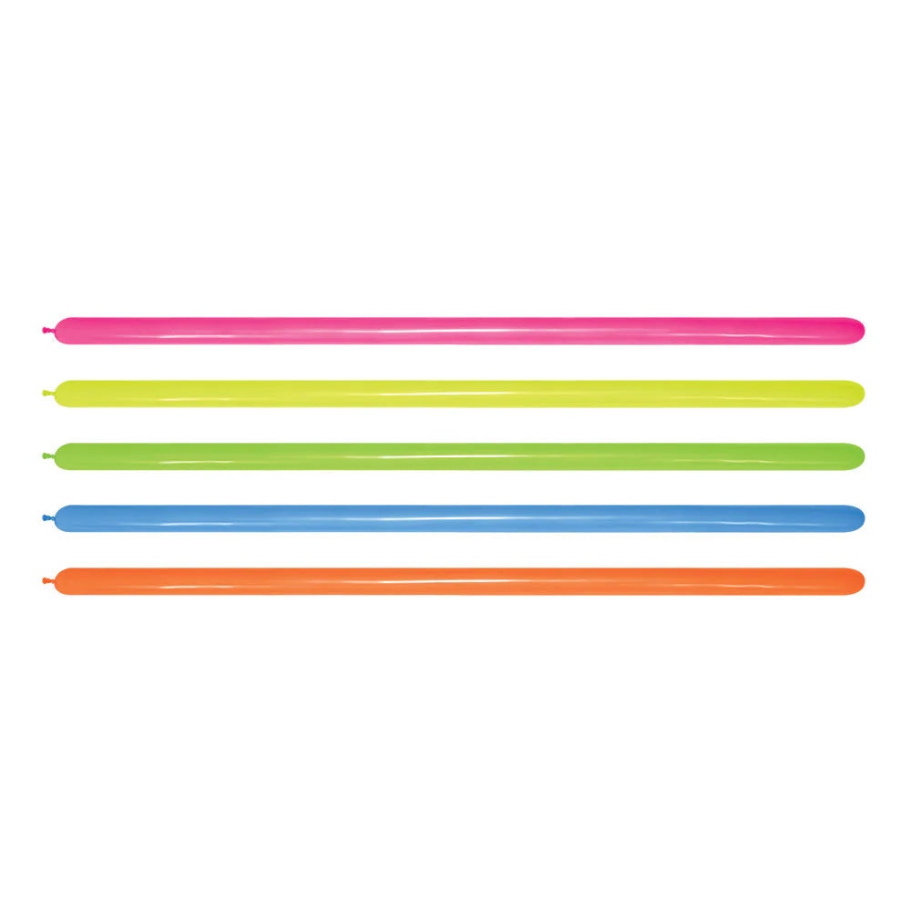 GLOBO LATEX TUBITO NEON SURTIDO
