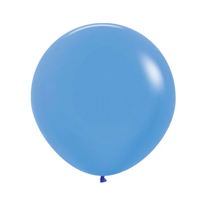 GLOBO LATEX REDONDO NEON AZUL
