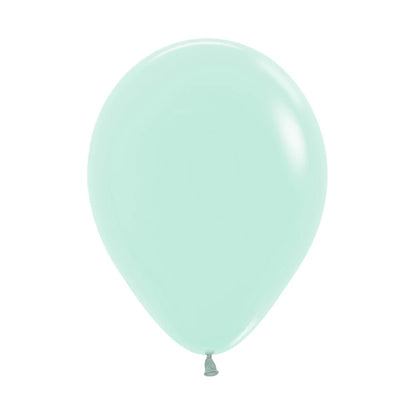 GLOBO LATEX REDONDO PASTEL MATE VERDE