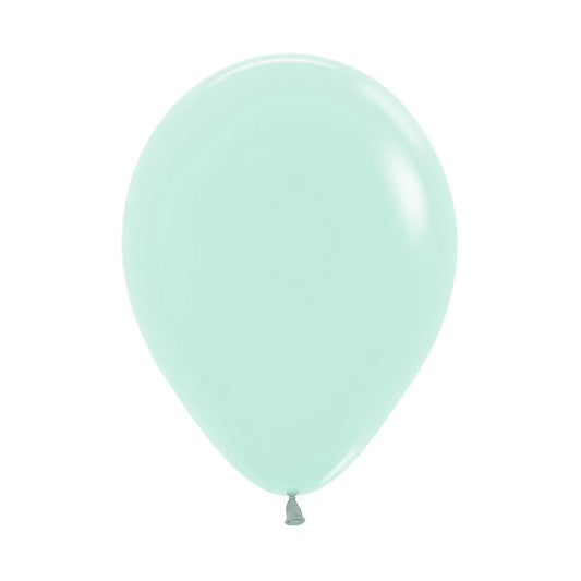GLOBO LATEX REDONDO PASTEL MATE VERDE