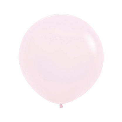 GLOBO LATEX REDONDO PASTEL MATE ROSADO