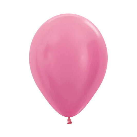 GLOBO LATEX REDONDO SATIN FUCSIA