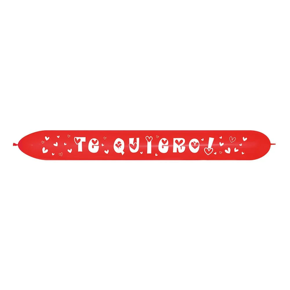 GLOBO LATEX LINK-O-LOON® TE QUIERO ROJO